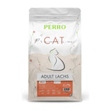 PERRO Cat Premium Adult Lachs, 1,5 kg – Trockenfutter mit frischem Lachs für Katzen