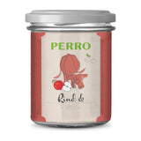 PERRO Genießer Glas Hund Rind & Apfel, 6 × 380 g – Nassfutter im Glas für Hunde
