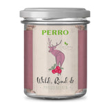 PERRO Genießer Glas Hund Wild & Rind mit Preiselbeeren, 6 × 300 g – Nassfutter im Glas für Hunde
