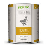 PERRO Premium Pur Ente, Tray mit 6 × 820 g – Singleprotein-Nassfutter für Hunde