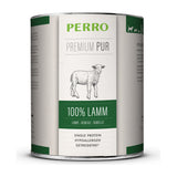 PERRO Premium Pur Lamm, Tray mit 6 × 820 g – Singleprotein-Nassfutter für Hunde