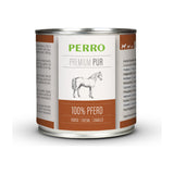PERRO Premium Pur Pferd, Tray mit 12 × 200 g – Singleprotein-Nassfutter für Hunde