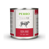 PERRO Premium Pur Rind, Tray mit 12 × 200 g – Singleprotein-Nassfutter für Hunde
