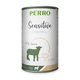 PERRO Sensitive Control Lamm & Kartoffel, Tray mit 12 × 410 g – Nassfutter ohne Getreide für Hunde